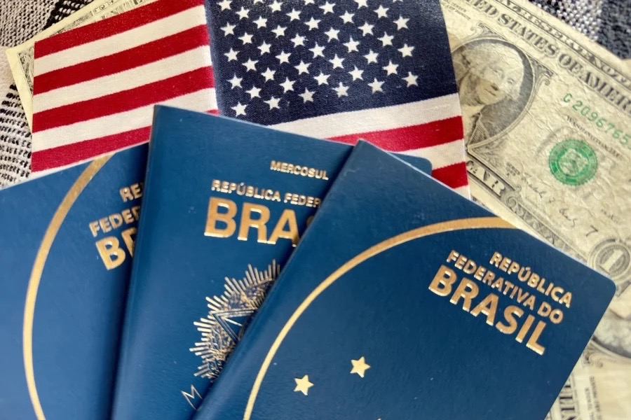 Rejeição de visto dos EUA para brasileiros cai em 2025