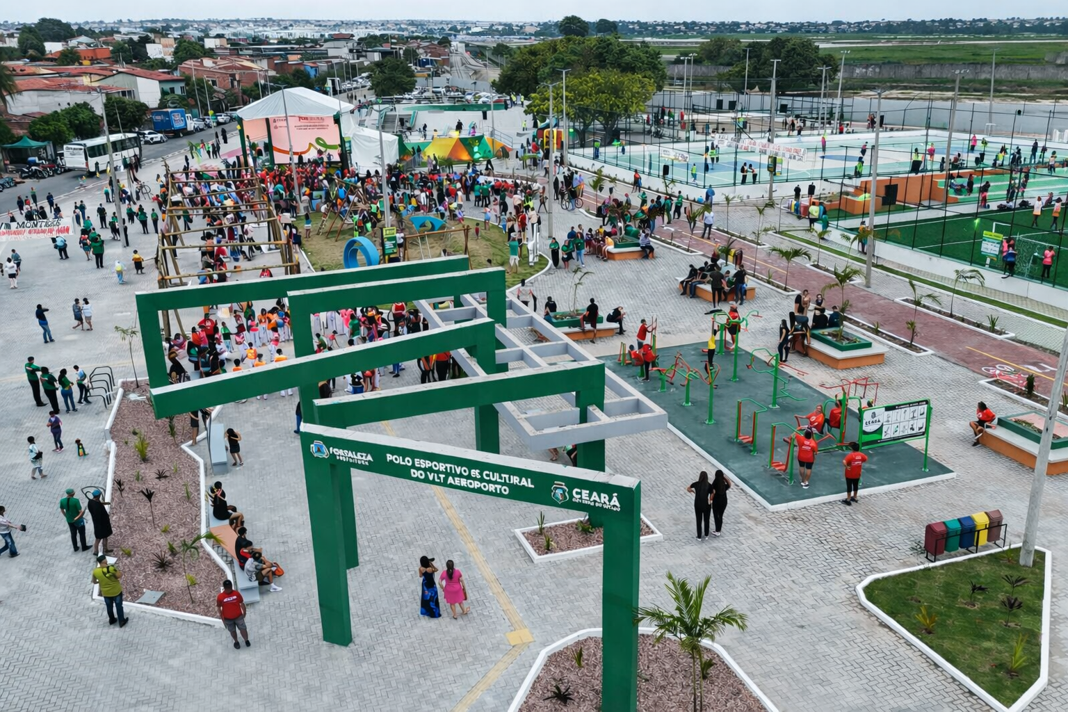Governo do Ceará e Prefeitura de Fortaleza inauguram Polo Esportivo e Cultural do VLT Aeroporto