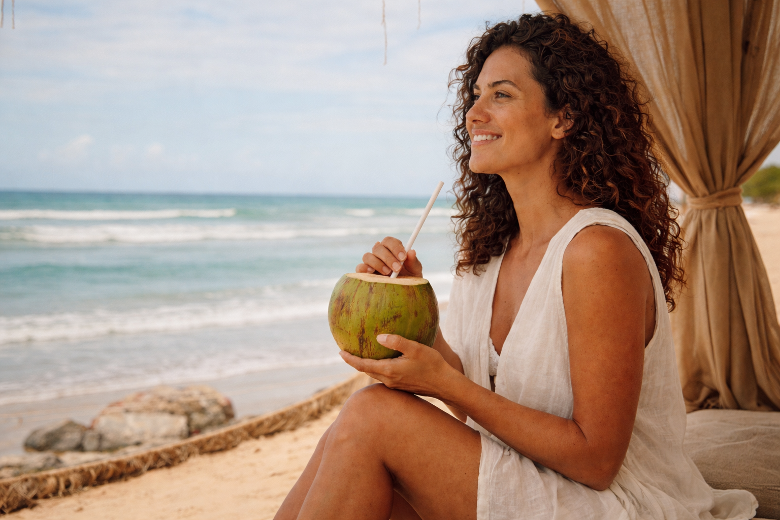 Água de coco e coco são aliados da hidratação e da energia durante o Carnaval