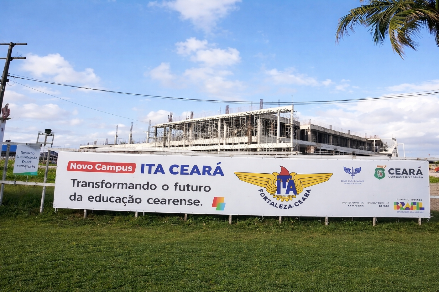 Alunos do ITA visitam obras do novo campus que a instituição terá em Fortaleza