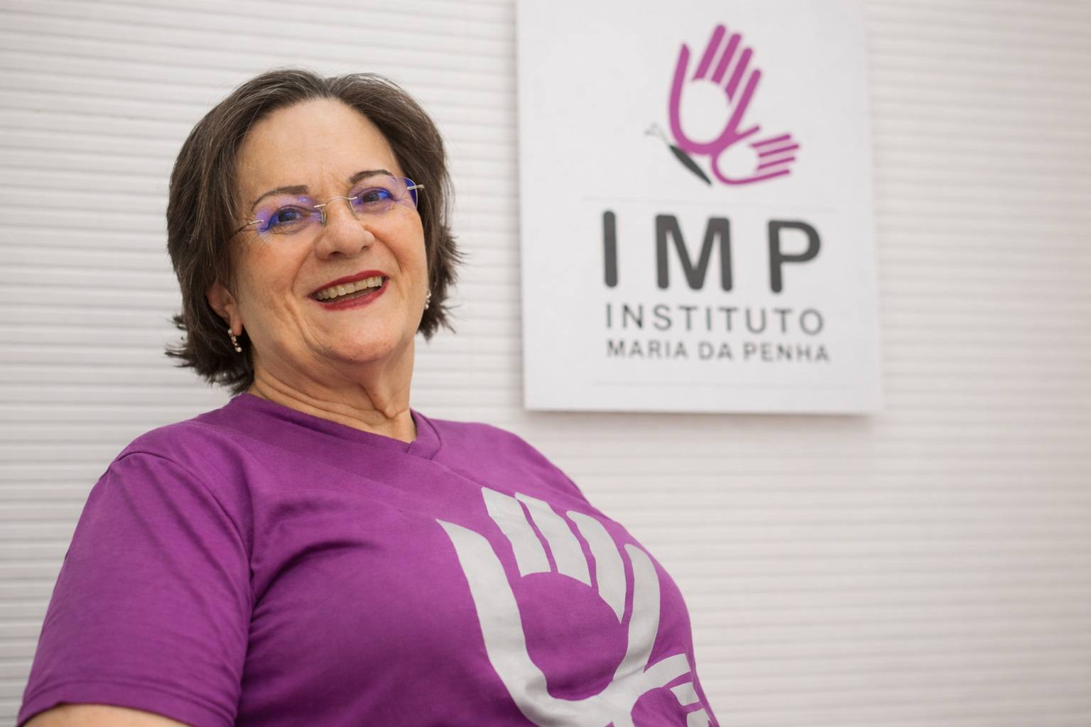 Maria da Penha faz palestra em Fortaleza sobre combate à violência contra a mulher