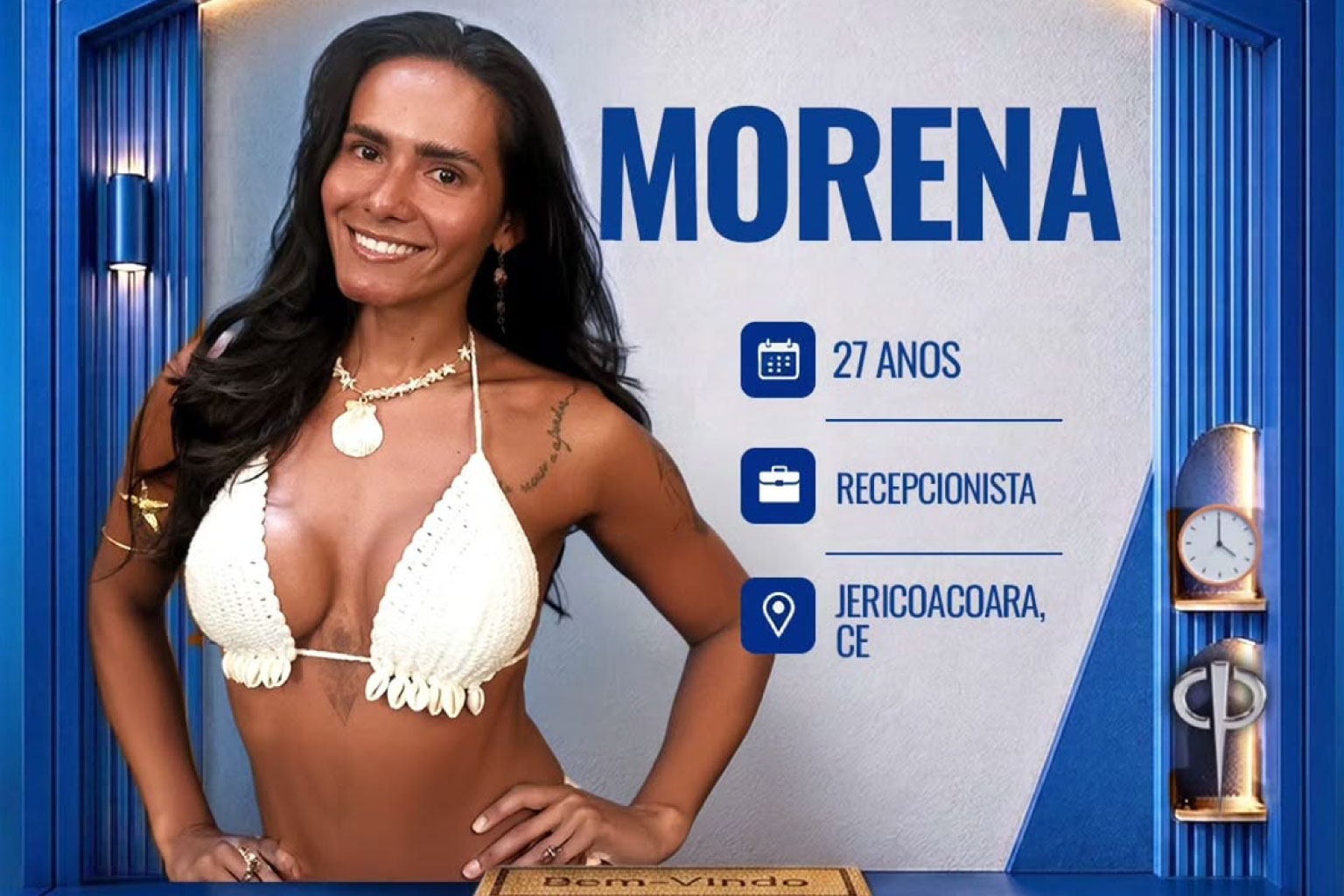 Morena, de Jericoacoara, é confirmada no reality Casa do Patrão da Record TV