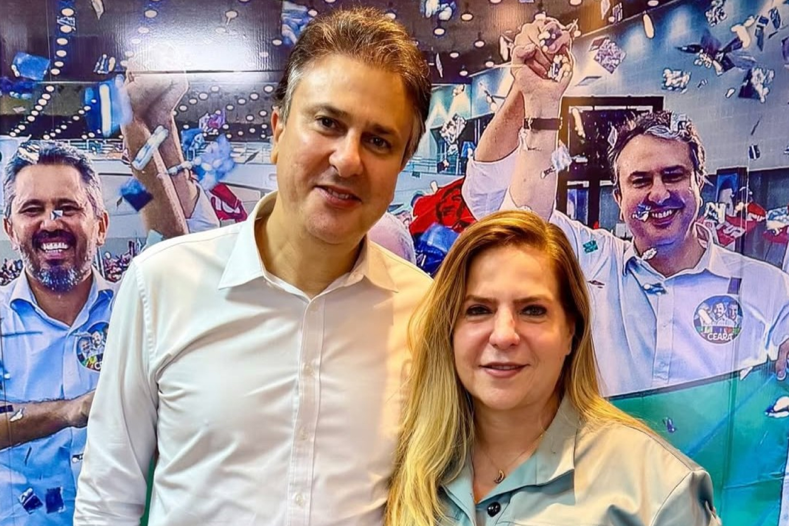 Camilo e Luizianne se encontram em Fortaleza em meio à articulação da chapa de Elmano para o Senado