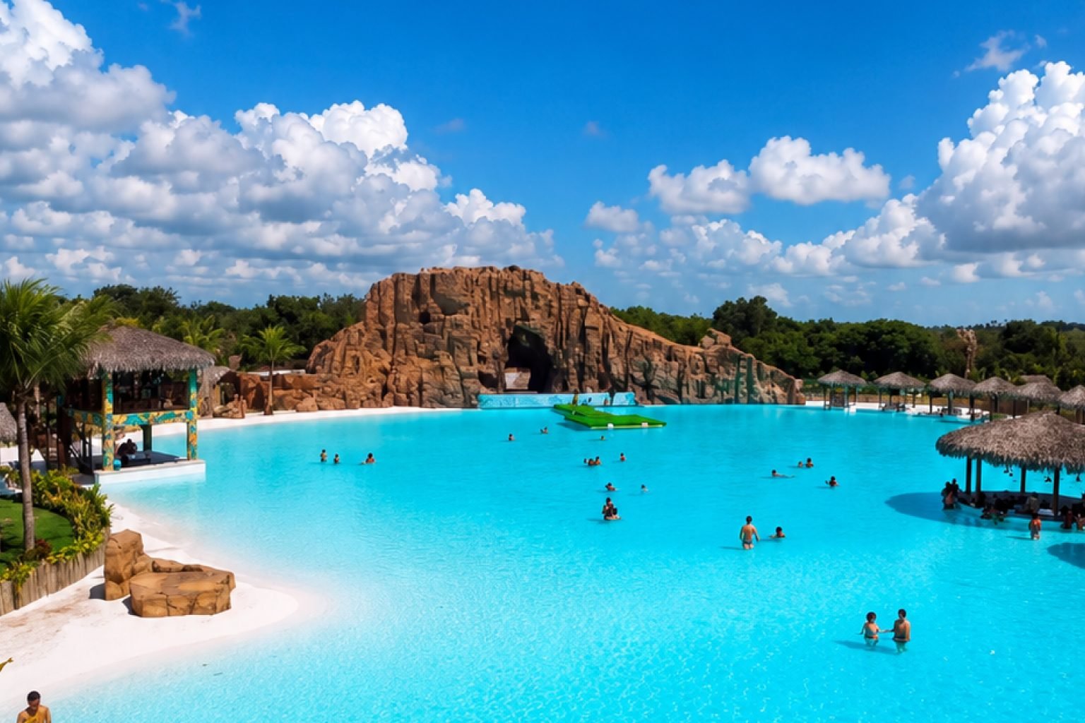 Blue Lagoon é a maior piscina de entretenimento da América Latina na Lagoa do Paraíso