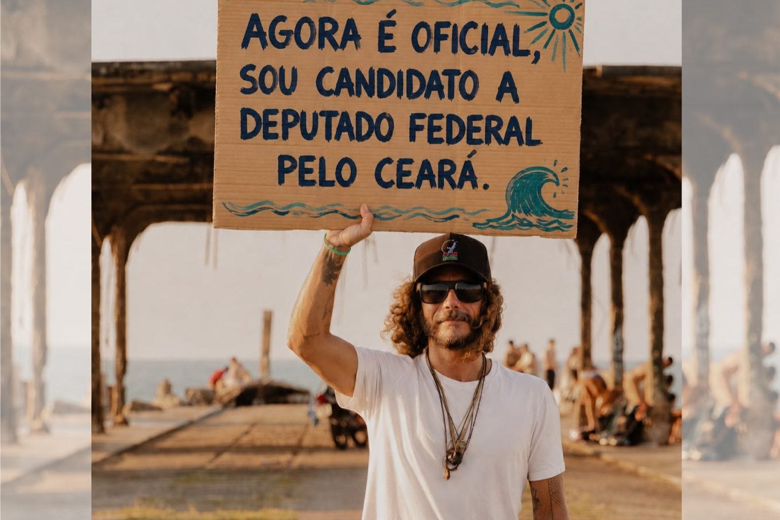 Candidato no Ceará reaproveita papelão de associações de reciclagem para fazer santinhos de campanha