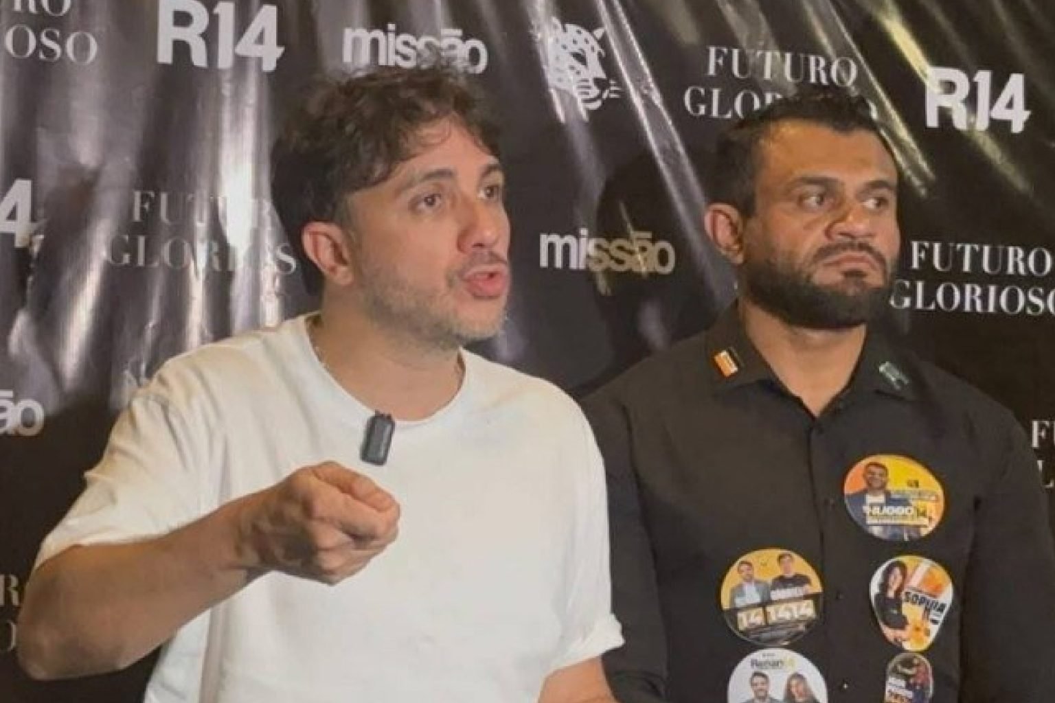 Renan Santos denuncia restrição de facções e elogia Tasso e Ciro em ato no Ceará
