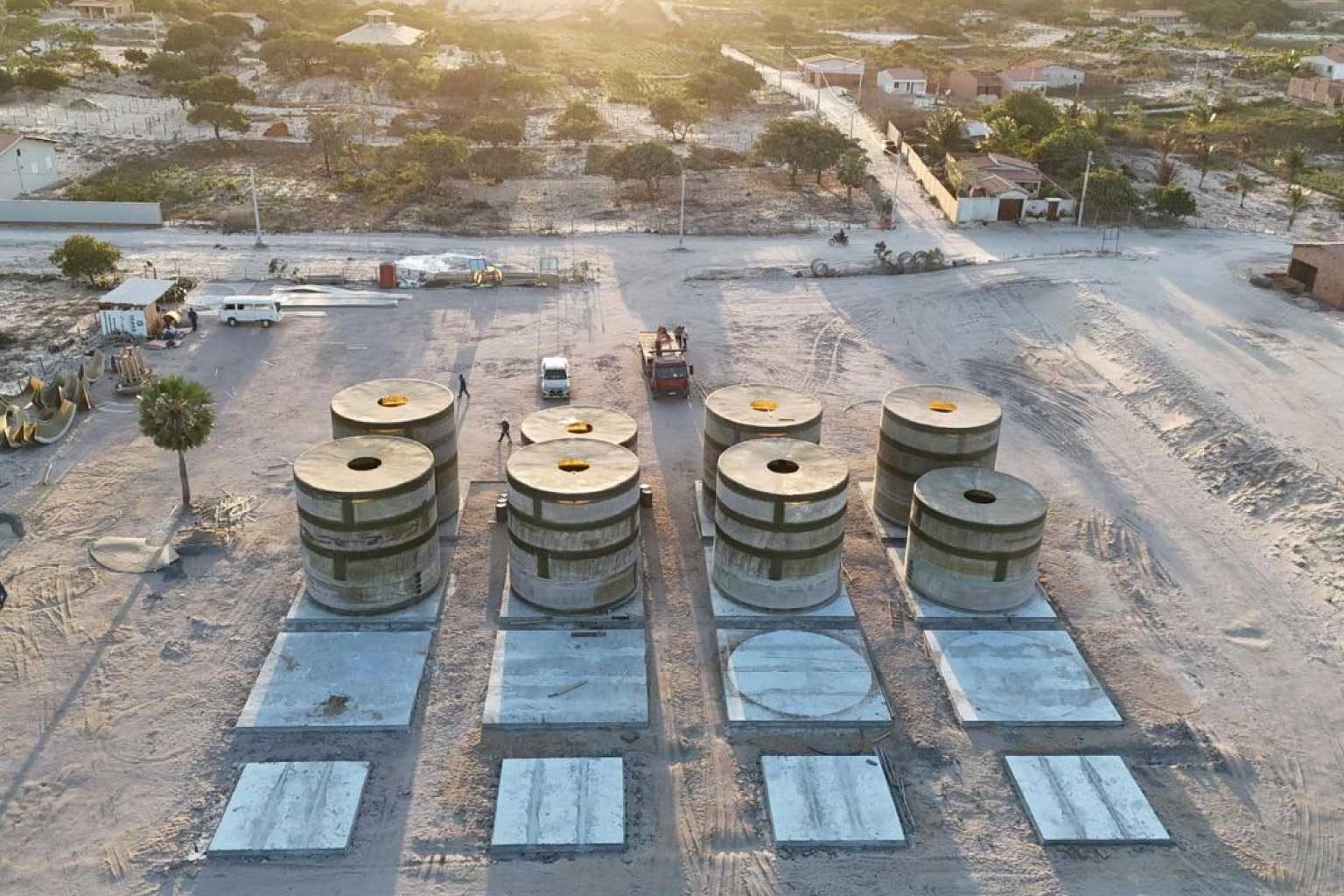 Secretaria do Turismo conclui 75,85% do saneamento do Preá, em Cruz