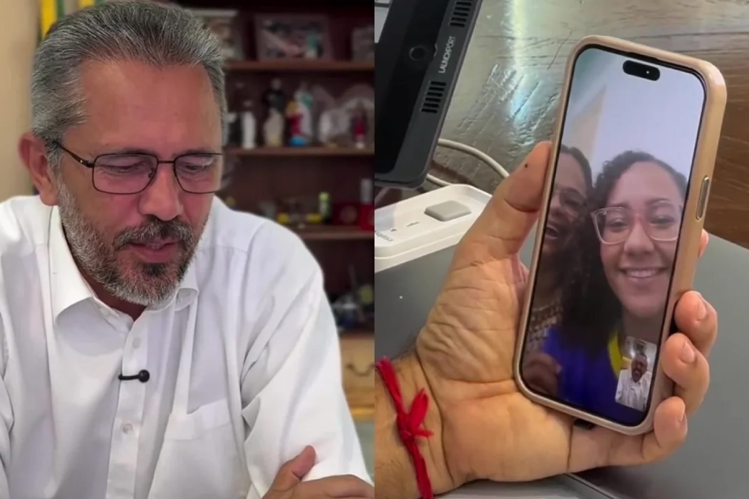 Elmano fez videochamada com estudante cearense aprovada em Harvard